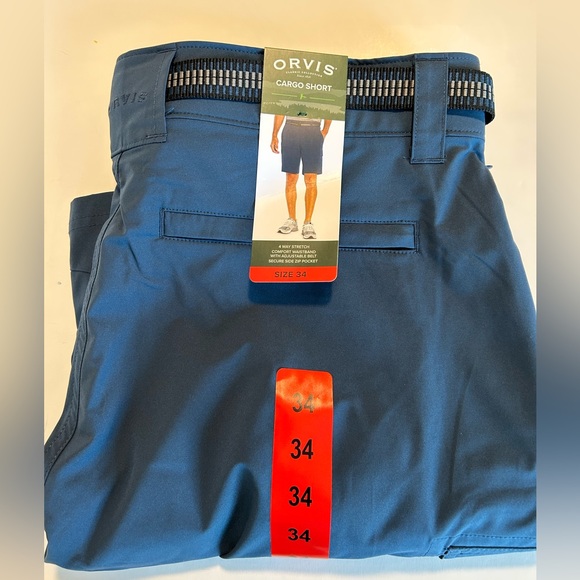 Orvis Mens Cargo Short Blue 34” - Picture 2 of 4